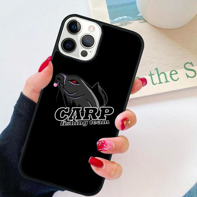 Karpfenfischen Zitate coque Handyhülle für iPhone 17 Air 16 Coque 15 14 12 13 PLUS 11 PRO MAX Cover Funda
