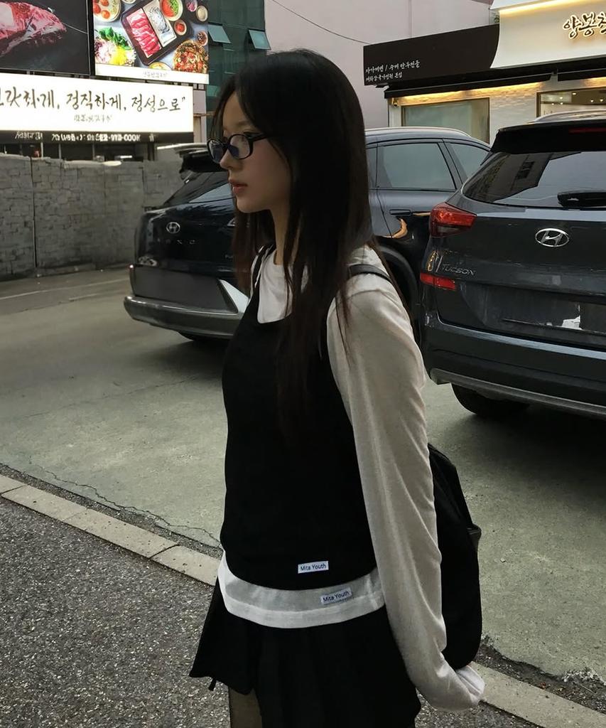 Mitayuseu Layered Sheer Tencel T-Shirt [Ivory]