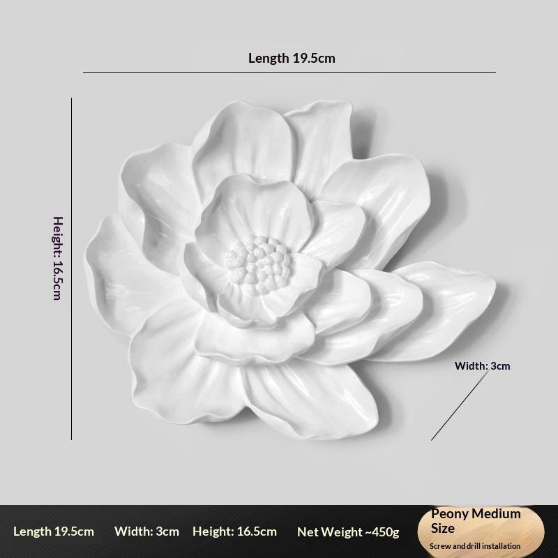 Three-dimensional Flower Wall Decoration Creative Lotus Goldfish Decoration Wall Hanging Living Room Sofa TV Background Wall Pendant
