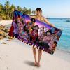 One Piece Printed Swim Towel, Portable Water Absorbent Towel for Beach Camping Daily Bathroom Use