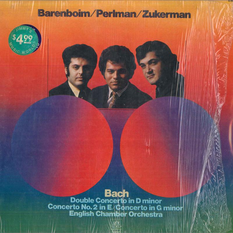 

LP Record BACH DANIEL BARENBOIM ITZHAK PERL Double Concerto In D Minor Concer S36841 ANGEL 1972 US Classical Used