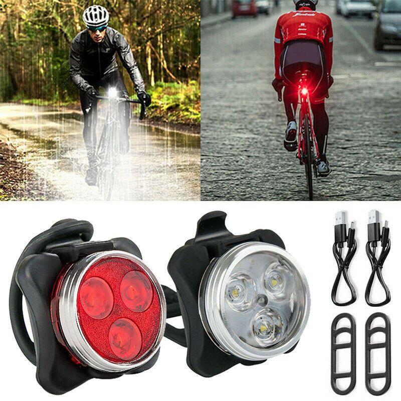 Bike 650ma Light Set Super Bright Usb Rechargeable Bicycle Light Waterproof Ipx4