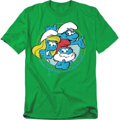 Schlümpfe Unisex-T-Shirt für Erwachsene – Alle für einen