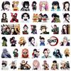 75/82pcs New Shadow Cartoon Anime Demon Slayer Stickers for Laptop Suitcase Skateboard Guitar Phone Cartoon Sticker Kid Gift