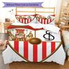 SCRA team Bedding Quilt Set Quilt Cover Pillowcase Home Decoration Birthday Gift (1 * duvet cover + 2 * pillowcase, without core)