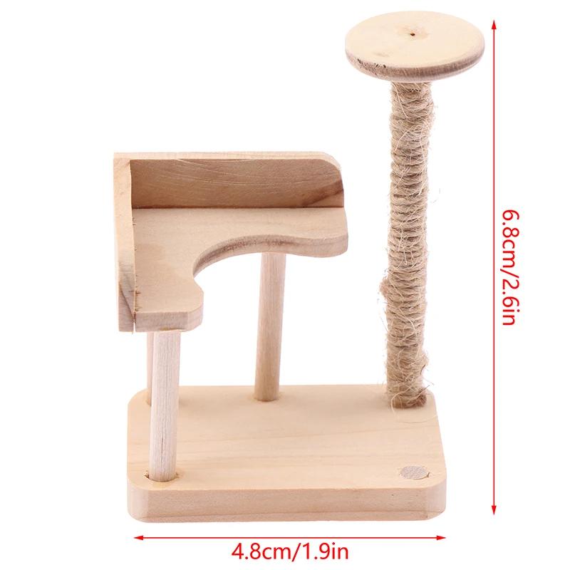 1/12 Doll House Model Furniture Accessories Black Walnut Coffee Cabinet Sideboard Miniatures Display Cabinet Showcase DIY Scene