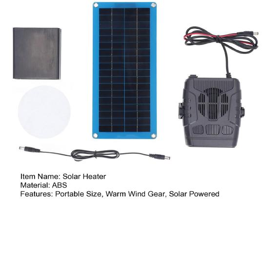 30W Tragbare Solarheizung Hühnerstall Tierunterstand Gewächshaus Haustierhaus Trocknungsheizung Solarbetriebene Heizung Winter Warmluftgerät