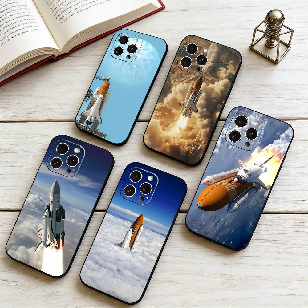 Space Shuttle Orbiter Vehicle Phone Case Silicone Soft For IPhone 17 16 15 14 13 12 11 X XR Plus Pro Max Plus