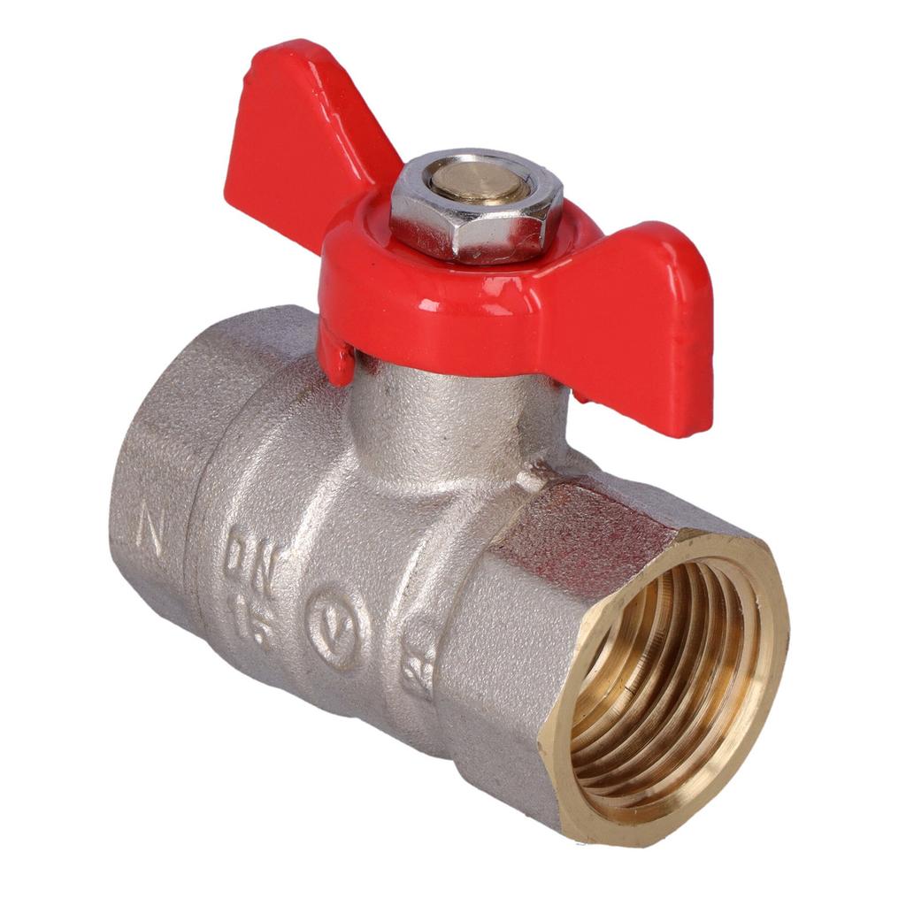 Nickel-plated Ball Valve with Aluminum Butterfly Gland (MAl) (version N