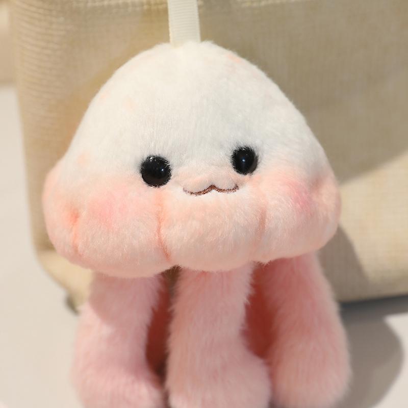 Kawaii Ocean Animal Stuffed Seajelly Plush Toy Cute Pink Blue Jellyfish Plushies Soft Doll Gift For Girl Bag Charm