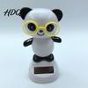 Panda Car Figurine Solar Ornament Plastic Pendant Automatic Head Swinging Induction Ornament