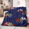 Demon Slayer Professional Print Flannel Blanket, Cartoon Graphic for Living Room, Warm Bedding, Versatile Travel Use_LIAN