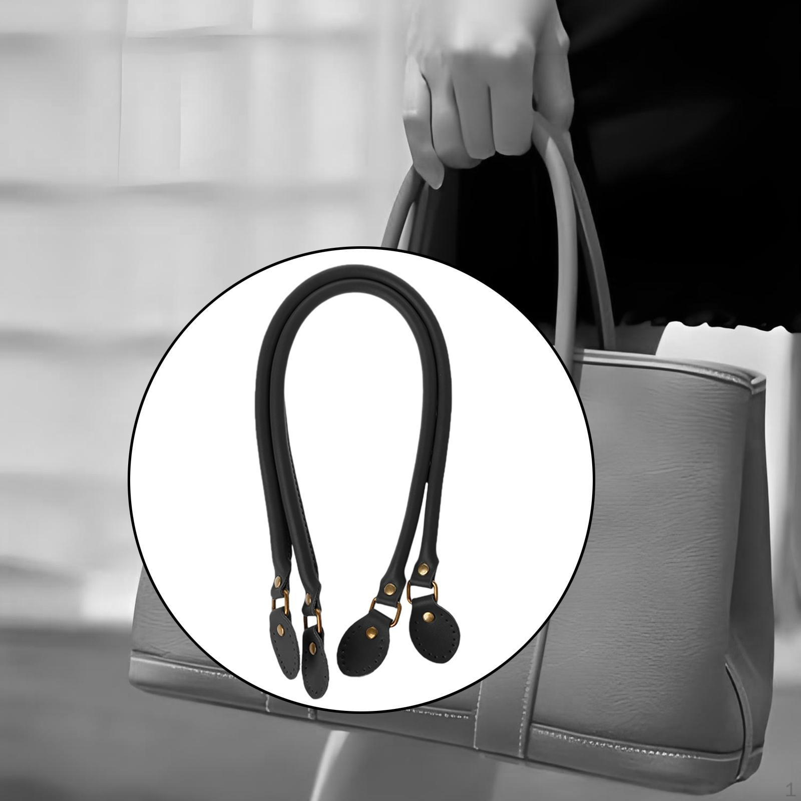 

2 Pieces Purses Straps Bags DIY Making PU Leather Handbag Handles Sewing Replacement for білий