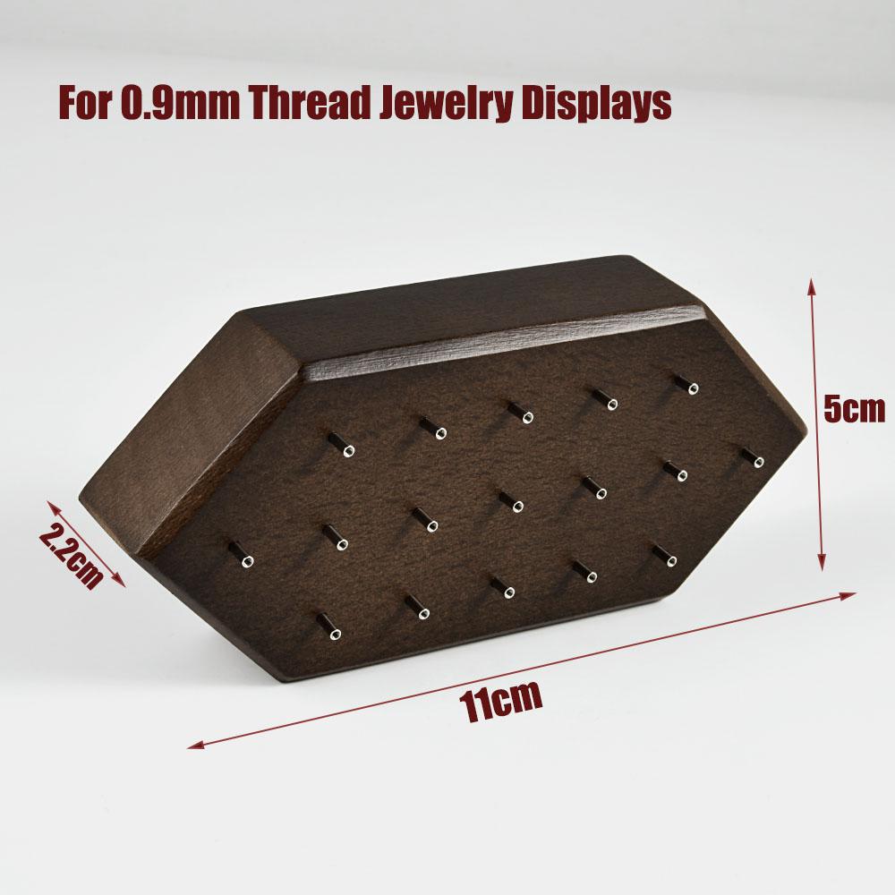 1PC Wood Piercing Jewelry Display Flower Heart Shape Cases Stand Earring Belly Lip Tongue Body Piercing Jewelry Solid Wood Stand