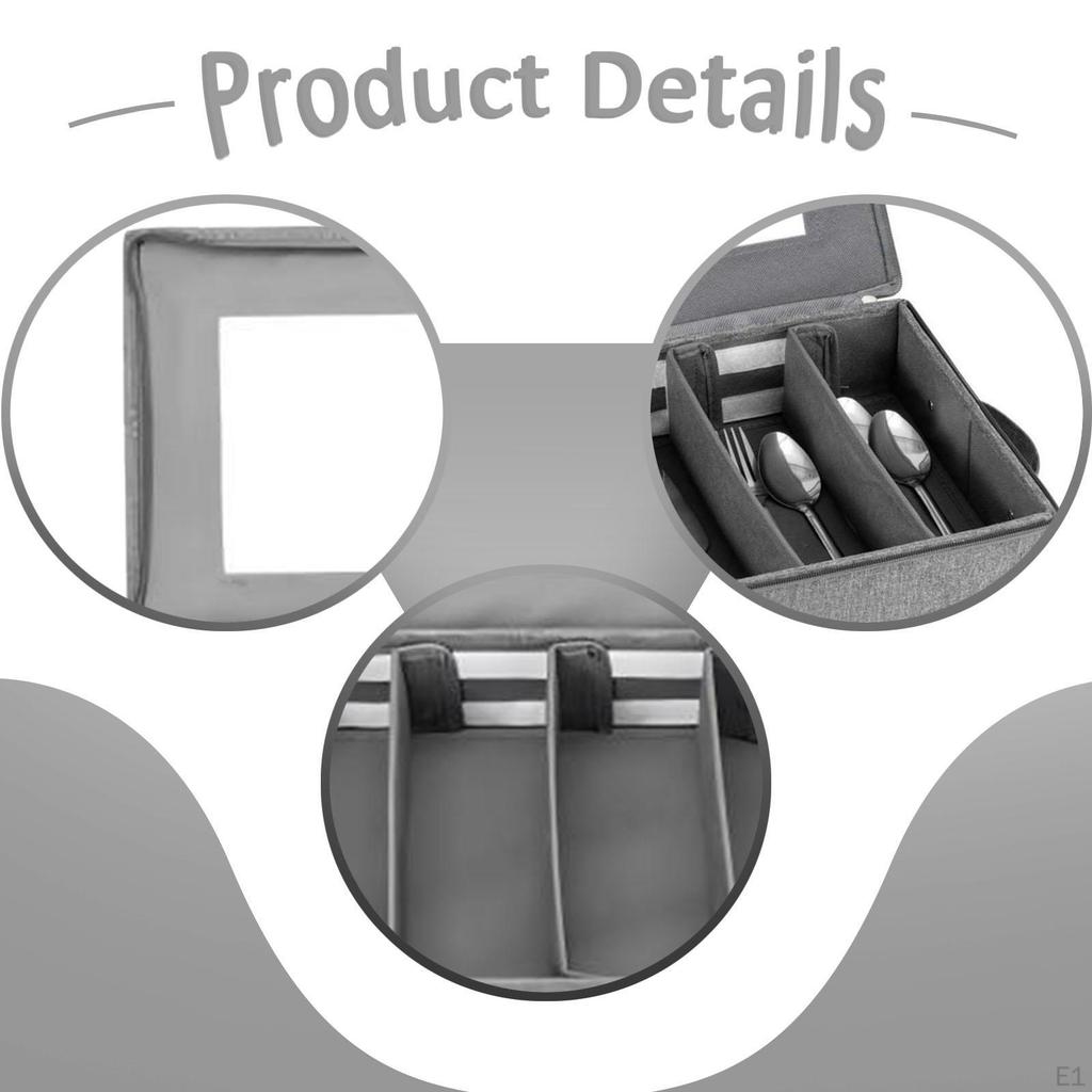 Utensil Tray Storage Case Large Capacity Silverware Organizer Container