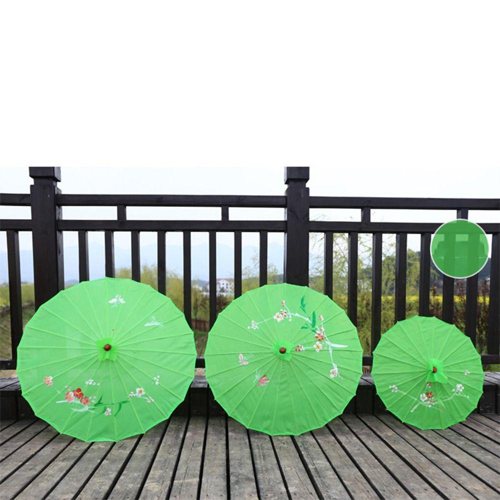 Vintage Oil Paper Umbrella Chinese Traditional Paper Parasol Folding Dance Umbrellas  Wedding