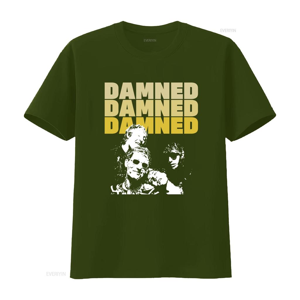 The Damned Punk Horror Goth Rock Band T Shirt Stylish And Edgy Design For Music Lovers Vintage Unisex Stretched Fashion