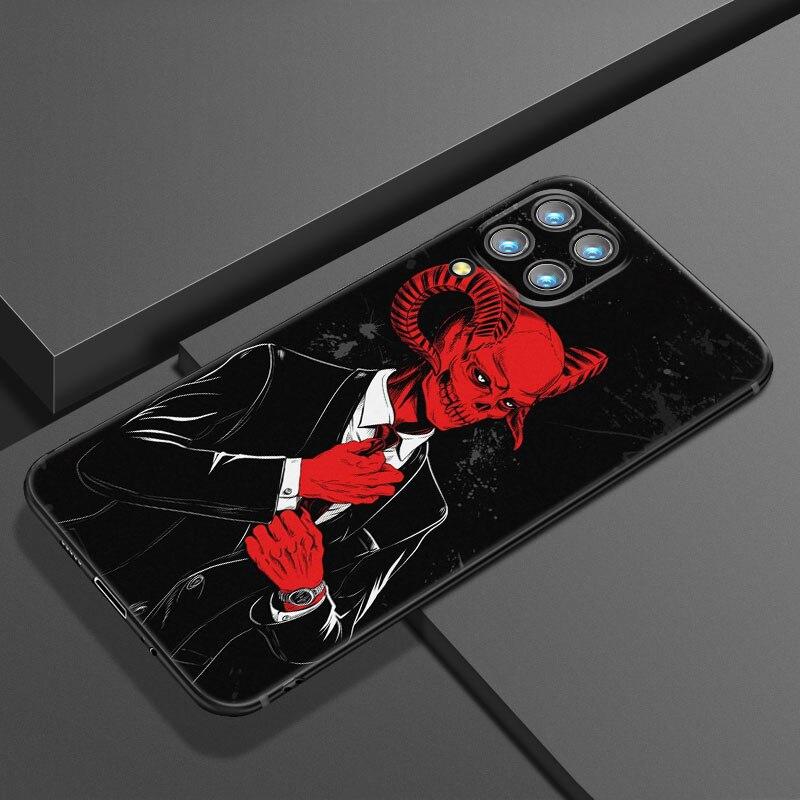 Devil Satan Art Phone Case For Samsung Galaxy A21 A30 A50 A52 S A13 A22 A32 4G A23 A33 A53 A73 5G A12 A31 A51 A70 A71 A72 Cover