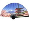 Japanese-Style Large Hanging Fan Handmade Mount Fuji Paper Folding Fan Unfold 90cm Wall Home Decoration
