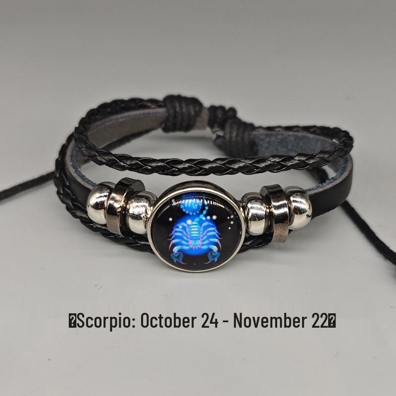 Регулируемый браслет дружбы «Двенадцать созвездий» - Новый китайский стиль