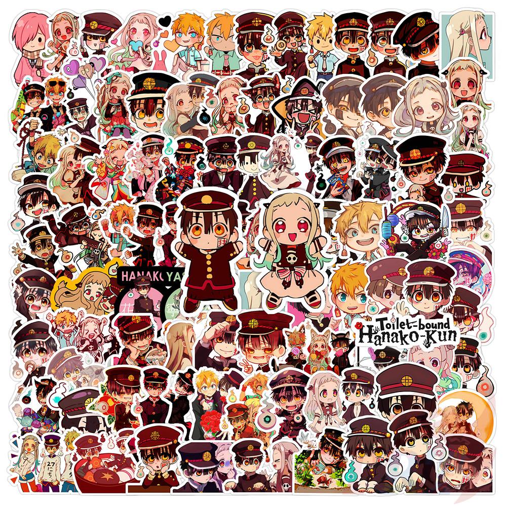 135Pcs/Set Toilet-bound Hanako-kun Q-1 Mini Diary Manual Stickers DIY Scrapbooks Album Decor Decals Stickers