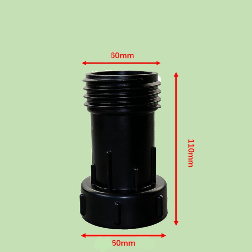 

Professional 60mm Diameter Barrel Extension Joint S60x6 Durable IBC Outlet Extension Universal Water Connector Water Storage чёрный