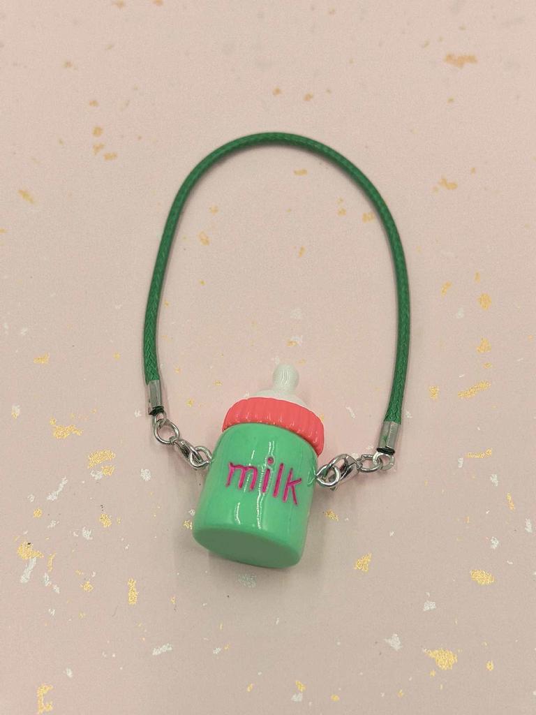 Miu-Style Dollhouse Miniature Accessories: Cute Kettle, Thermos, Milk Bottle, Pendant, Doll Figure, Crossbody Bag Ornament