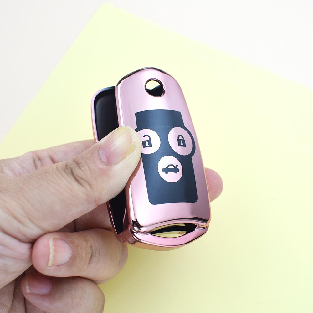 Fashion TPU 2/3 Buttons Shell Fob Holder Protector For Honda Fit Odyssey CRV City Accord Flip Key Case Cover Accessories