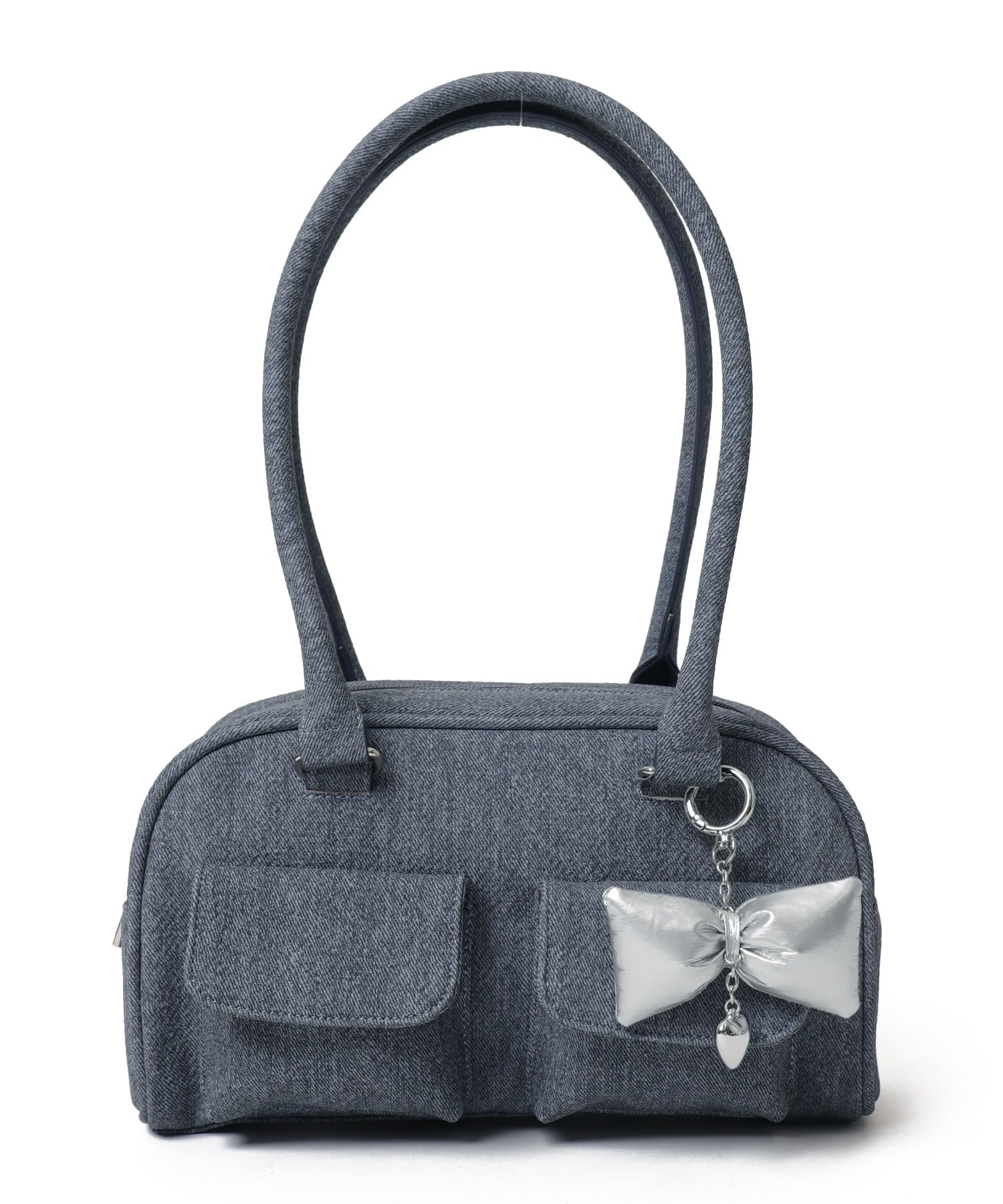 

Boston bag with school deco shoulder school favorite all year Blue Sonata [WEGO] charm, bag, bag, bag, bag, Korean, casual, girly, bag, activity,