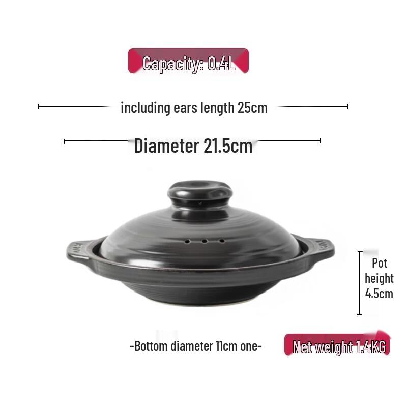 IKTN Ceramic Dry Burn & Stew Pot