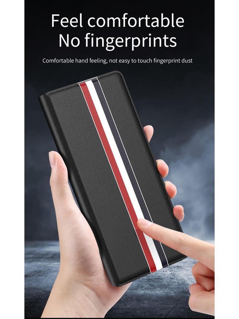 Compatible Samsung Z Fold7 Case with Card Slot - Full Coverage, Anti-Fall Leather for Z Fold5/4/3/2