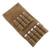 Tragbare Gewürztasche Mehrzweck-Leinwand-Gewürzlagerbeutel mit 9 Gewürzgläsern für Outdoor-Camping-Reisen Khaki