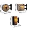Creative Atmosphere Coffee Corner Light Sign Retro Style Soft Light Glowing Fridge Magnet Decoration Magnetic