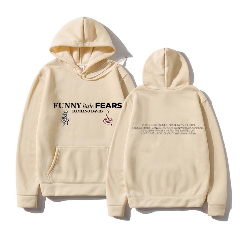 

Damiano David Funny Little Fears Hoodies Men s Clothing Fashion Women Harajuku Aesthetic Graphic Hoodies High Street Sweatshirts 3XL