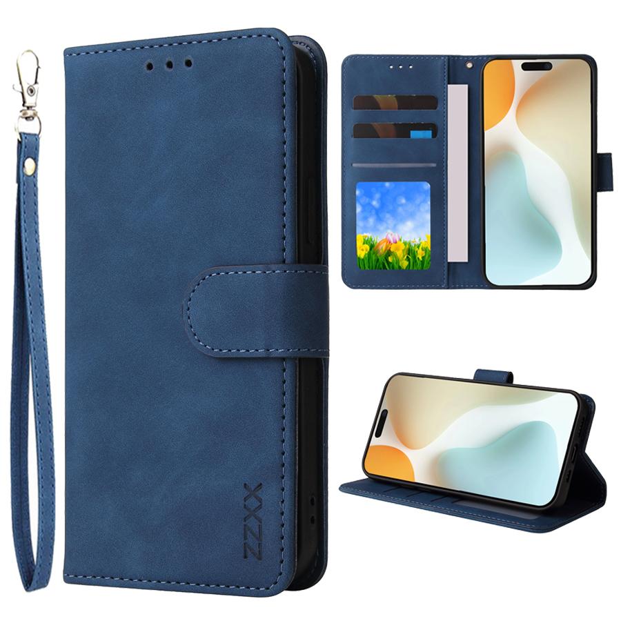

ZZXX Wallet With Card Slot Photo Frame Kickstand Magnetic Flip Leather Case For iPhone 17 17Air 17Pro 17ProMax Card Bag iPhone17 Pro