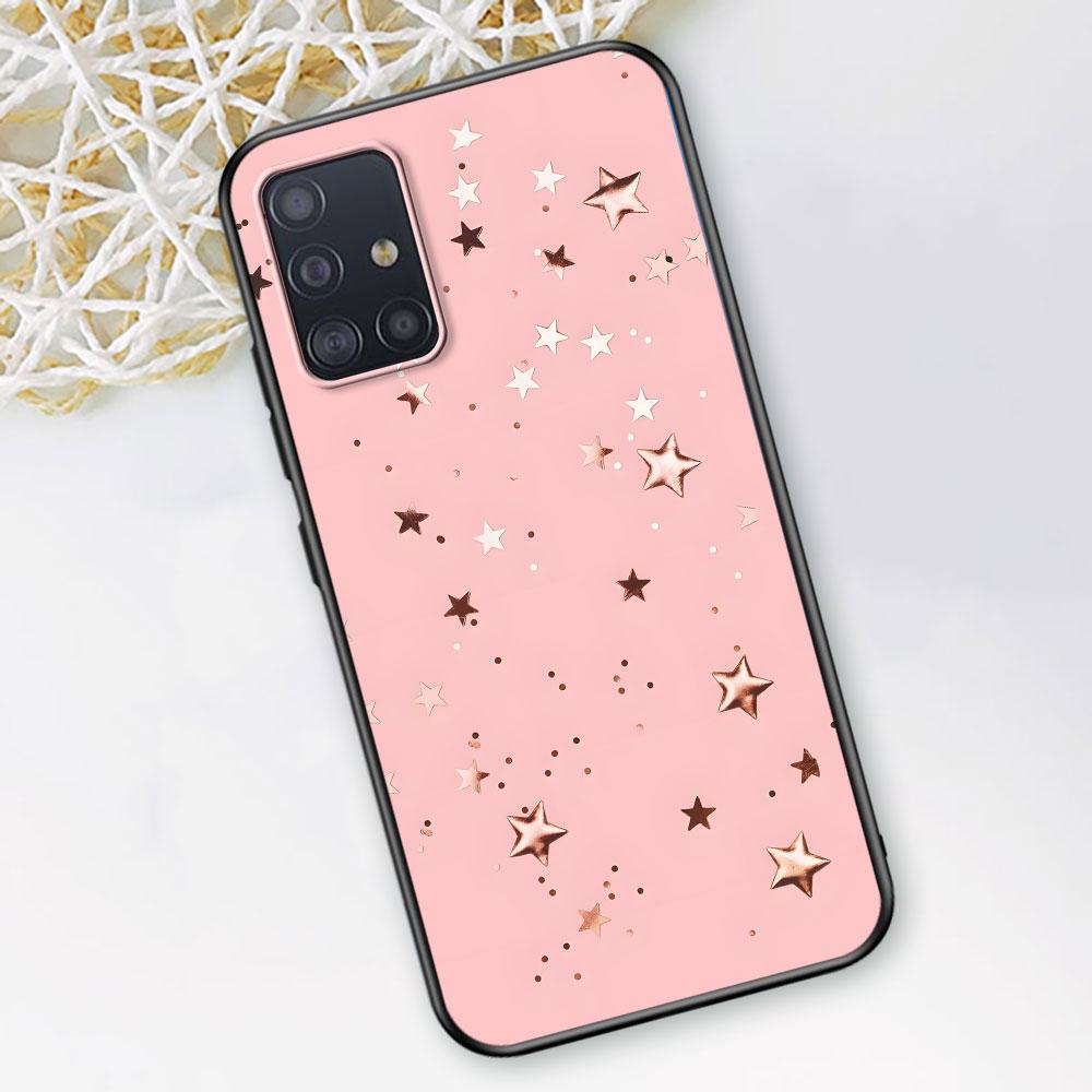 Etui w stylu różowego złota dla Samsunga Galaxy A54 A53 A32 A52s A12 A21s A51 A22 A31 A52 A72 A11 A14 A02s A23 TPU Pokrowiec na telefon