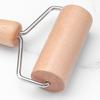 Wood Rolling Pin Non-Stick Dough Roller for Pizza Pastry Ergonomic Mini Dough Rolling Pin Easy-Clean Essential Baking Tool for Home Kitchen