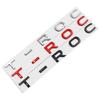 AAZR1 Car Metal Trunk Letters Words Logo Badge Emblem Decals Sticker For Volkswagen VW T-ROC 2020 2021 2022 2023 Styling Accessories