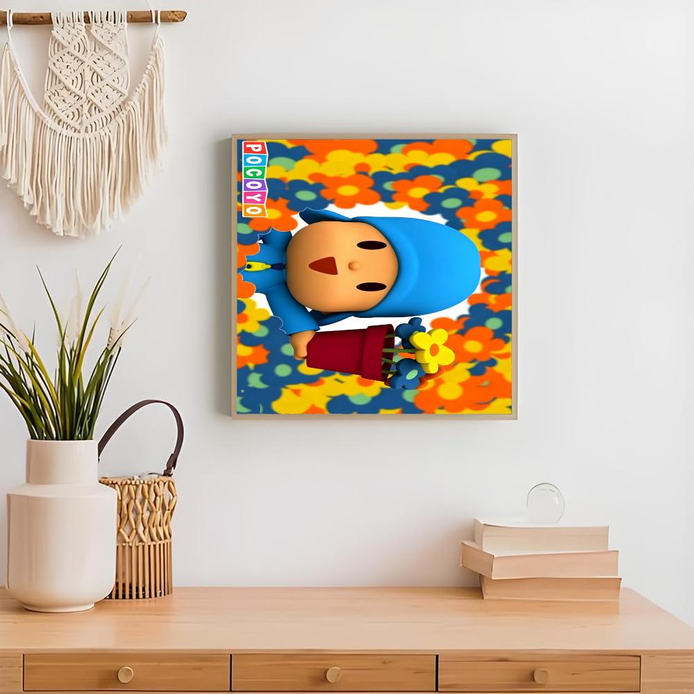 Pocoyo 5D Diamond Painting Round Diamond Rhinestones Mosaic Diamond Embroidery Wall Paintings Rhinestones Gift Frameless