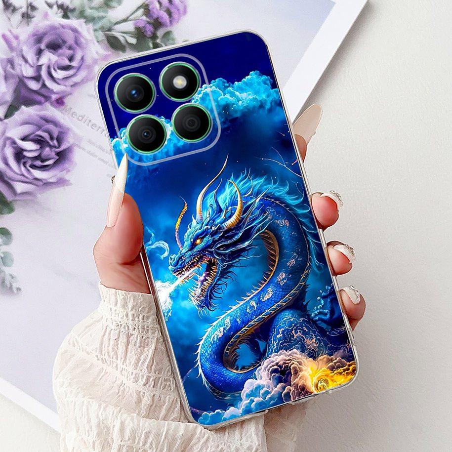 Case For Honor X8b Cover LLY-LX1 LLY-LX2 LLY-LX3 Lovey Heart Cartoon Soft Clear Silicone Phone Case For Honor X8a CRT-LX1 Bumper