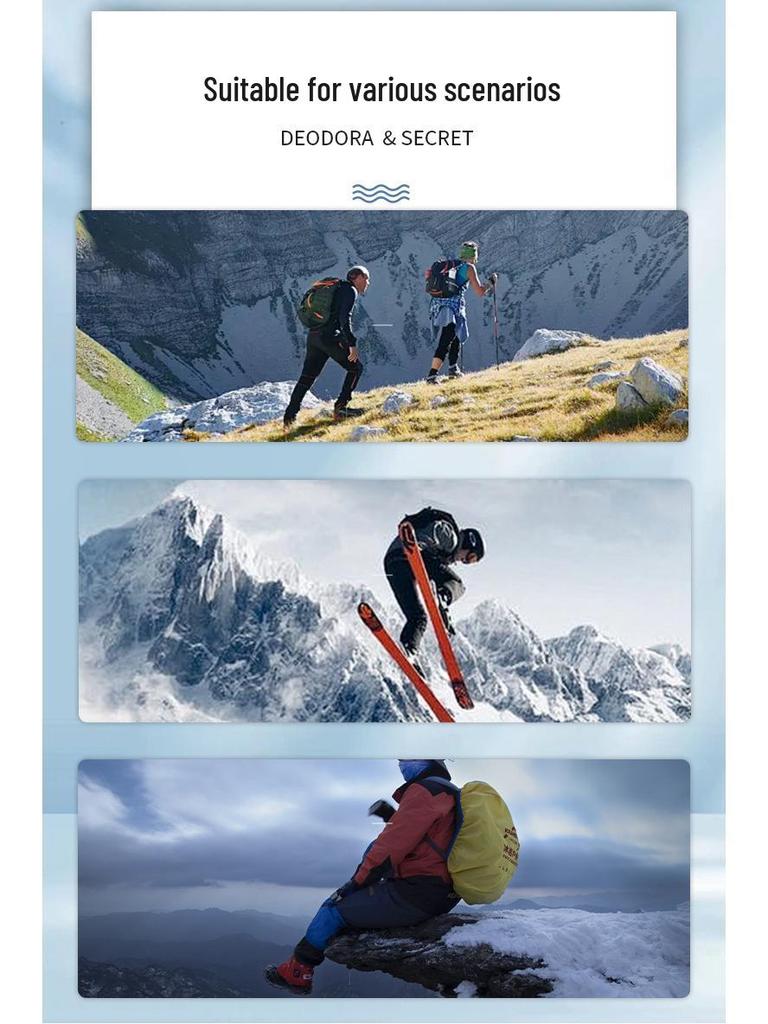 Unisex Warm Merino Wool Hiking Socks - Thick, Mid-Calf for Outdoor, Sports, and Mountaineering