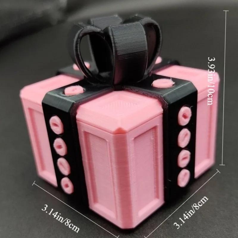 3D Printed Annoying Gift Box with Screws Take Apart Box to Get Gift Puzzle of Box Toy Surprise Funny Prank Christmas Gift Box