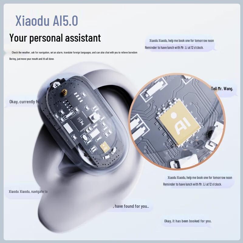 Newmine M16 AI Translation Ear Hook Bluetooth Earbuds