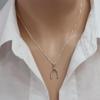 European-Style Simple Herringbone Necklace for Women: Fashionable and Versatile Wishbone Collarbone Chain Jewelry