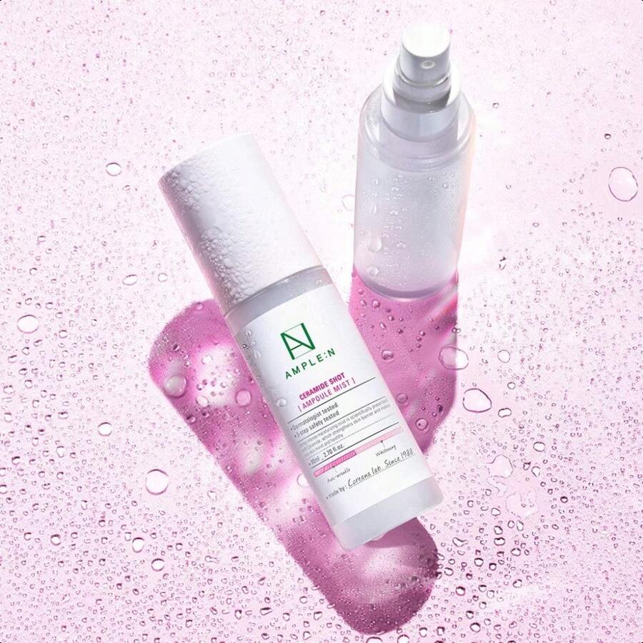Ample:N Ceramide Shot Ampoule Mist 80ml- Hydrating Face Spray To Strengthen Skin Barrier – Moisturizing And Skin Repairing Face