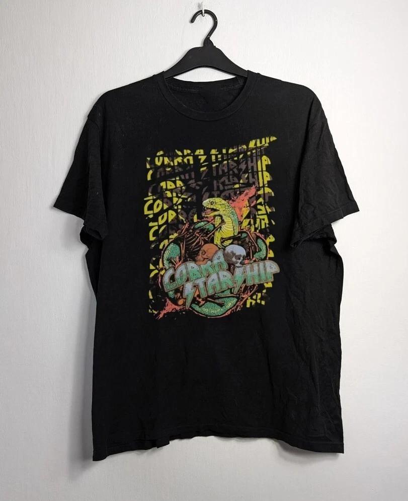 

Vintage Cobra Starship T Shirt Fractal Design Black Band NT113 FREE SHIPPING L