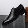 Fashion New Trend Genuine Leather Men's Brogue Shoes High Quality Mens Business Dress Shoes British Style Men Leather Dress Oxfords Shoe