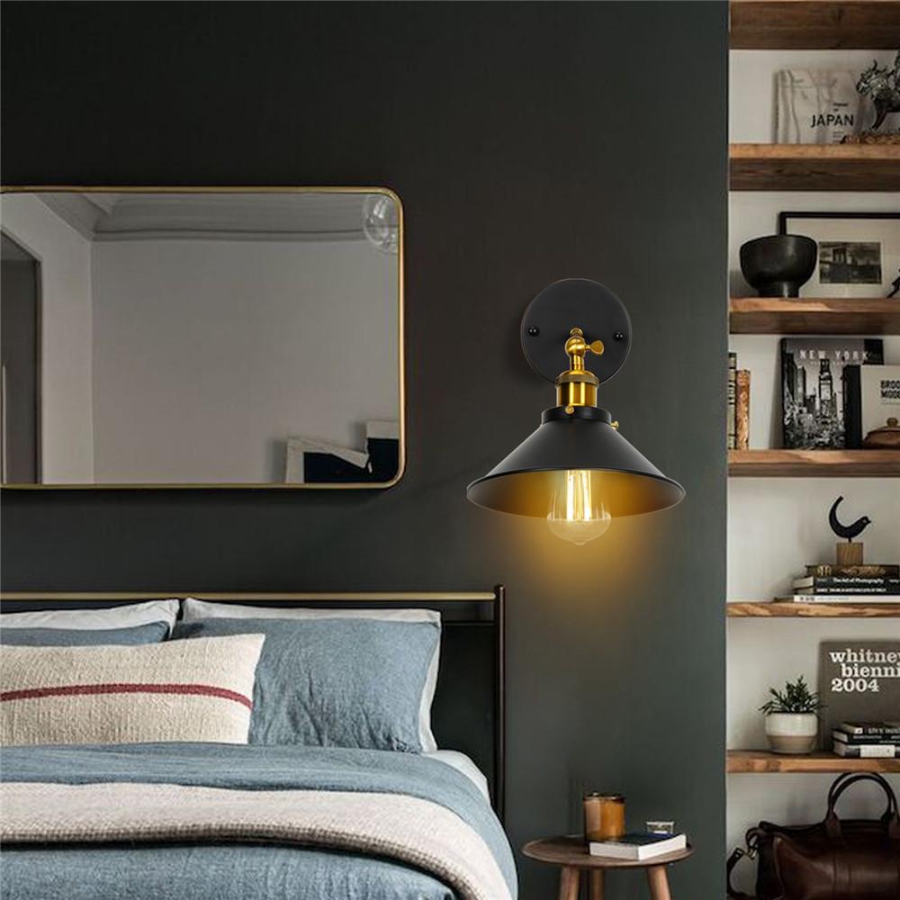 Wall Vintage Sconce Adjustable Brass Ceiling Light Fixture E27 Industrial Wall Lamp for Loft Restaurant Bar Hotel Cafe Bedroom