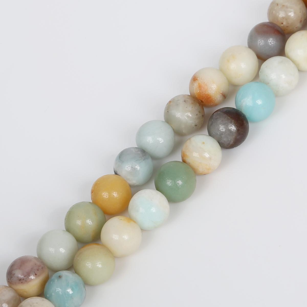 

4-12 мм/32-93 шт. Натуральные круглые гладкие бусины из амазонита для изготовления ювелирных изделий своими руками 10mm 38pcs