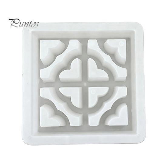 Decorative Garden Flagstone Maker Plastic Stepping Stones Mold, Reusable Concrete Mold for Walkway Path Maker, Durable DIY Casting Outdoor Cement